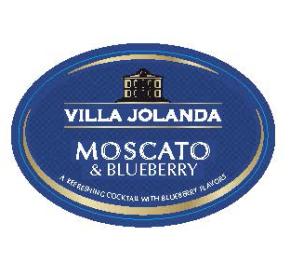 Villa Jolanda - Moscato and Blueberry label