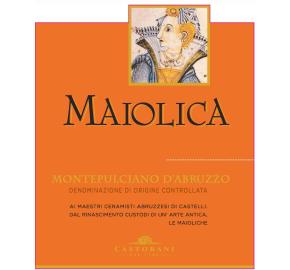 Maiolica - Montepulciano d'Abruzzo label