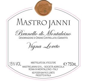 MastroJanni - Brunello di Montalcino - Vigna Loreto label