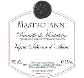 MastroJanni - Vigna Schiena d'Asino - DOCG label