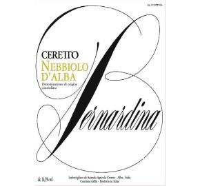 Ceretto - Nebbiolo Bernardina label