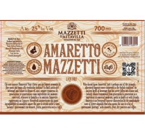 Mazzetti - Amaretto label