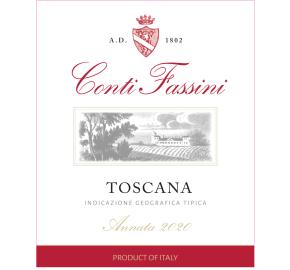 Conti Fassini - Toscana Rosso IGT label