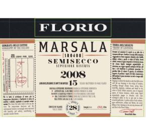 Florio - Marsala - Superiore Riserva Semisecco label