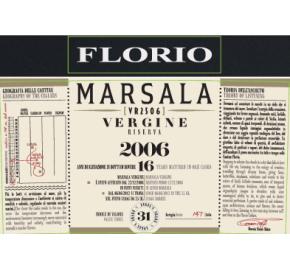 Florio - Marsala Vergine Riserva label