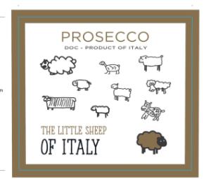 The Little Sheep of Italy - Prosecco DOC label