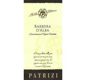 Patrizi - Barbera D'Alba label