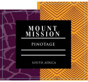 Mount Mission - Pinotage label