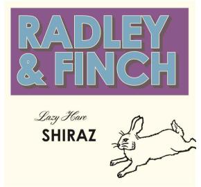 Radley & Finch - Lazy Hare - Shiraz label