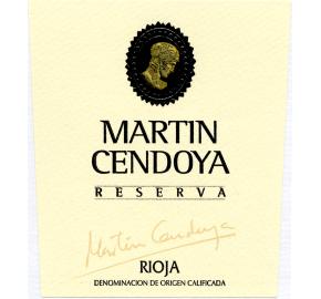 Martin Cendoya - Rioja - Reserva label