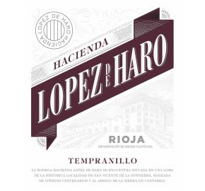 Hacienda Lopez de Haro - Tempranillo label