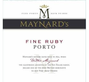 Maynard's - Fine Ruby Porto label