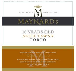 Maynard's - 10 Years Old Aged Tawny Porto label