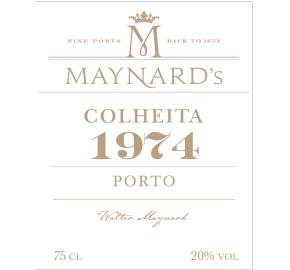 Maynard's Colheita - Old Vintage Port label