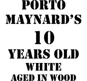 Maynard's 10 Years Old White Port label