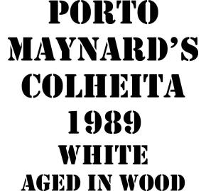 Maynard's Colheita - White Port label