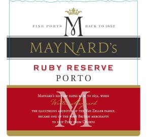 Maynard's - Reserve Ruby Porto label