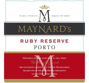 Maynard's - Reserve Ruby Porto label