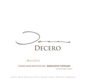 Finca Decero - Malbec label