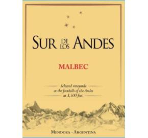 Sur de los Andes - Malbec label