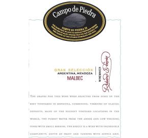 Campo de Piedra - Gran Seleccion Malbec label