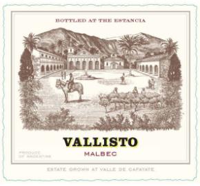 Vallisto - Malbec label