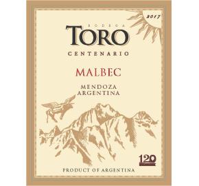 Bodega Toro Centenario - Malbec label