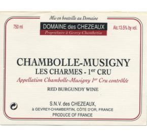 Domaine des Chezeaux Chambolle-Musigny 1er Cru Les Charmes label