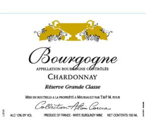 Collection Alain Corcia - Chardonnay - Reserve Grande Classe label