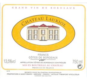 Chateau Lauriol label