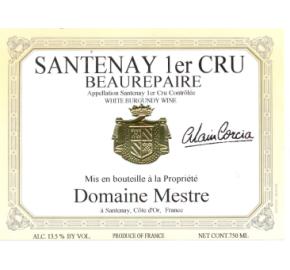 Domaine Mestre - Santenay 1er Cru Beaurepaire label