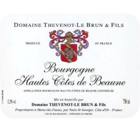 Domaine Thevenot-Le Brun & Fils - Bourgogne Hautes Cotes de Beaune Rouge label