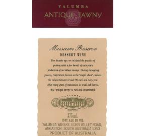 Yalumba - Antique Tawny Port label
