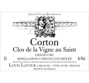 Louis Latour - Clos De La Vigne Au Saint label