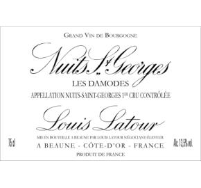 Louis Latour - Nuits St. Georges 1er Cru les Damodes label