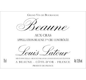 Louis Latour - Beaune 1er Cru Aux Cras label