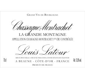 Louis Latour - Chassagne Montrachet 1er Cru La Grande Montagne label
