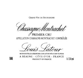 Louis Latour - Chassagne Montrachet 1er Cru La Grande Montagne label