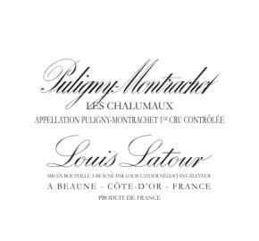 Louis Latour - Puligny Montrachet - Les Chalumaux 1er Cru label