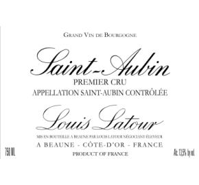 Louis Latour - Saint Aubin 1er Cru label