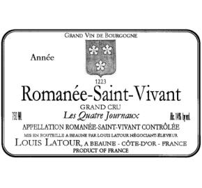 Louis Latour - Cuvee Heritiers Latour/Romanee St Vivant - Les Quatre Journaux label