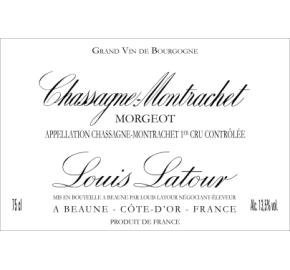 Louis Latour - Chassagne-Montrachet - Morgeot label
