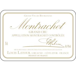 Louis Latour - Montrachet Grand Cru label