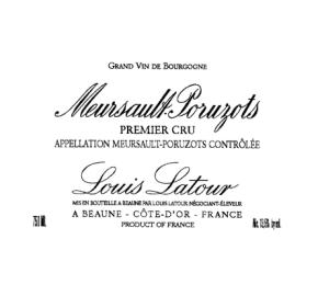 Louis Latour - Meursault Poruzots 1er Cru label