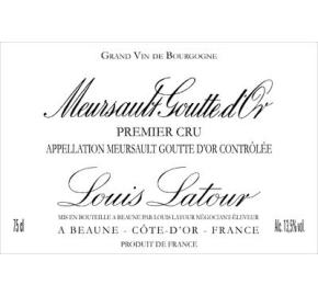 Louis Latour - Meursault Goutte D'Or 1er Cru label
