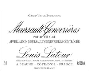 Louis Latour - Meursault Genevrieres 1er Cru label
