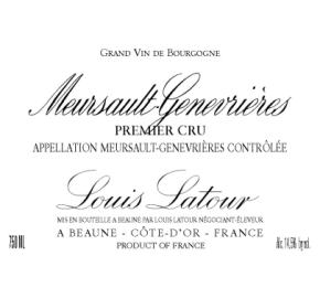 Louis Latour - Meursault Genevrieres 1er Cru label
