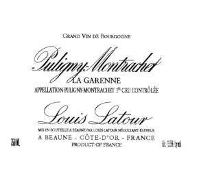 Louis Latour - Puligny-Montrachet 1er Cru La Garenne label