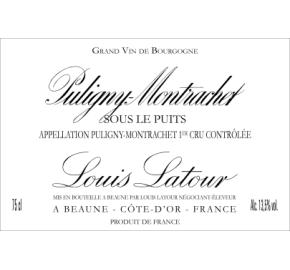 Louis Latour - Puligny-Montrachet 1er Cru - Sous Le Puits label
