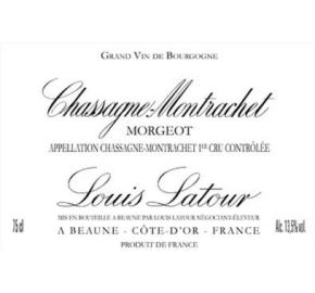 Louis Latour - Chassagne-Montrachet - Morgeot 1er Cru label